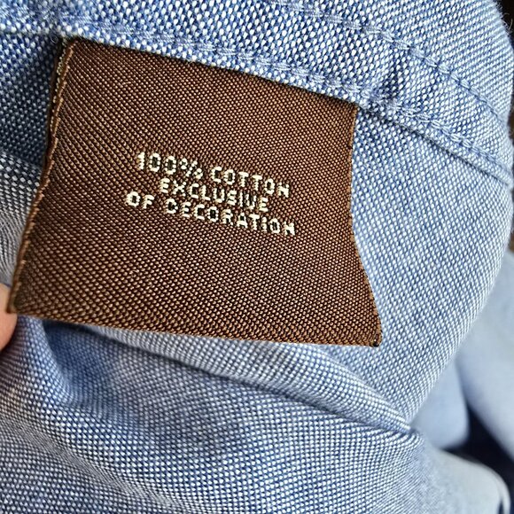 Tailorbyrd Mens Blue Button-Down Shirt XL 100% Cotton - Picture 3 of 7